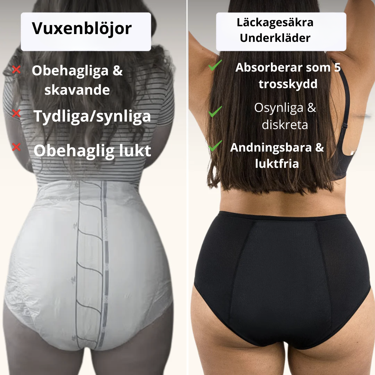 Extra Bekväma Läckageskydd